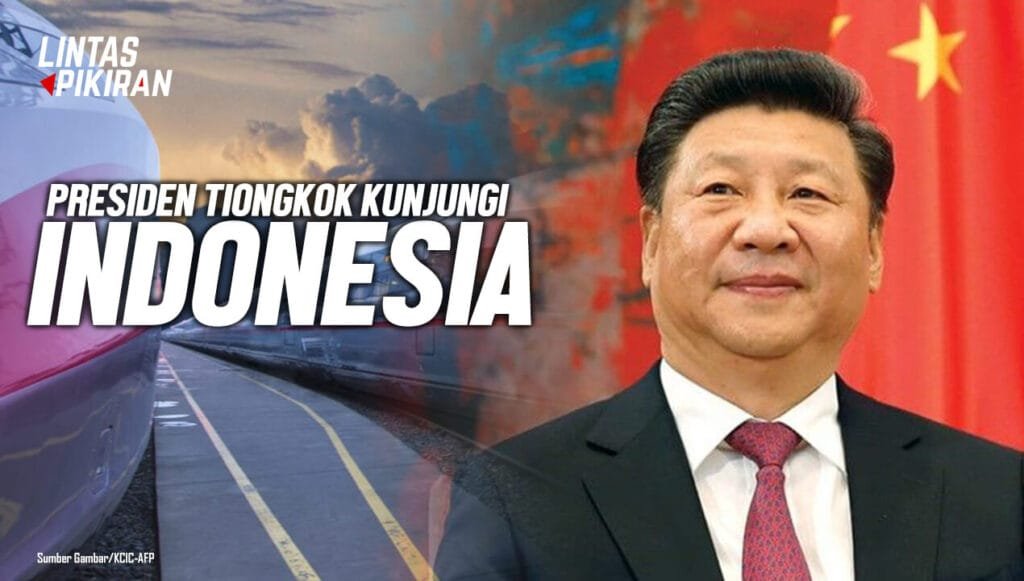 Ilustrasi Presiden Tiongkok bersanding dengan Kereta buatan negaranya (Sumber Gambar/KCIC-AFP)