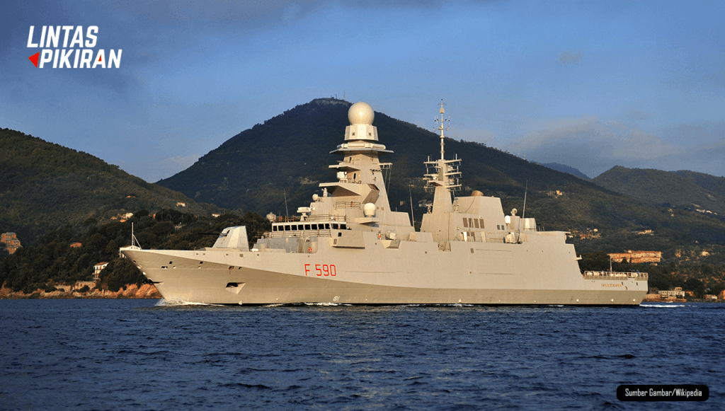 Tampilan dari Fregat FREMM (Sumber Gambar/Wikipedia)