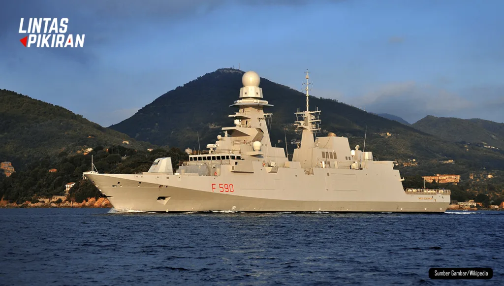 Tampilan dari Fregat FREMM (Sumber Gambar/Wikipedia)