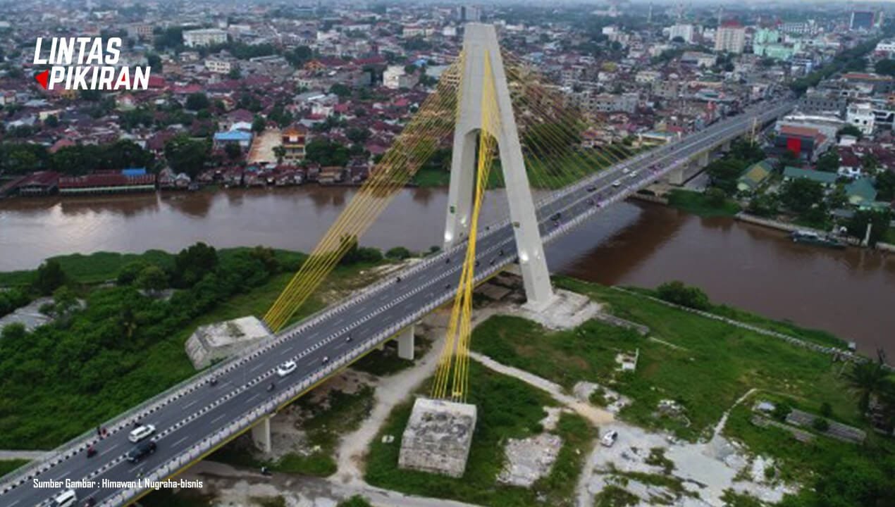 Jembatan Siak IV (Sumber Gambar : Himawan L Nugraha-bisnis)