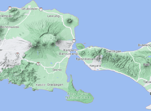 Selat Bali (Sumber Gambar: Google Maps)