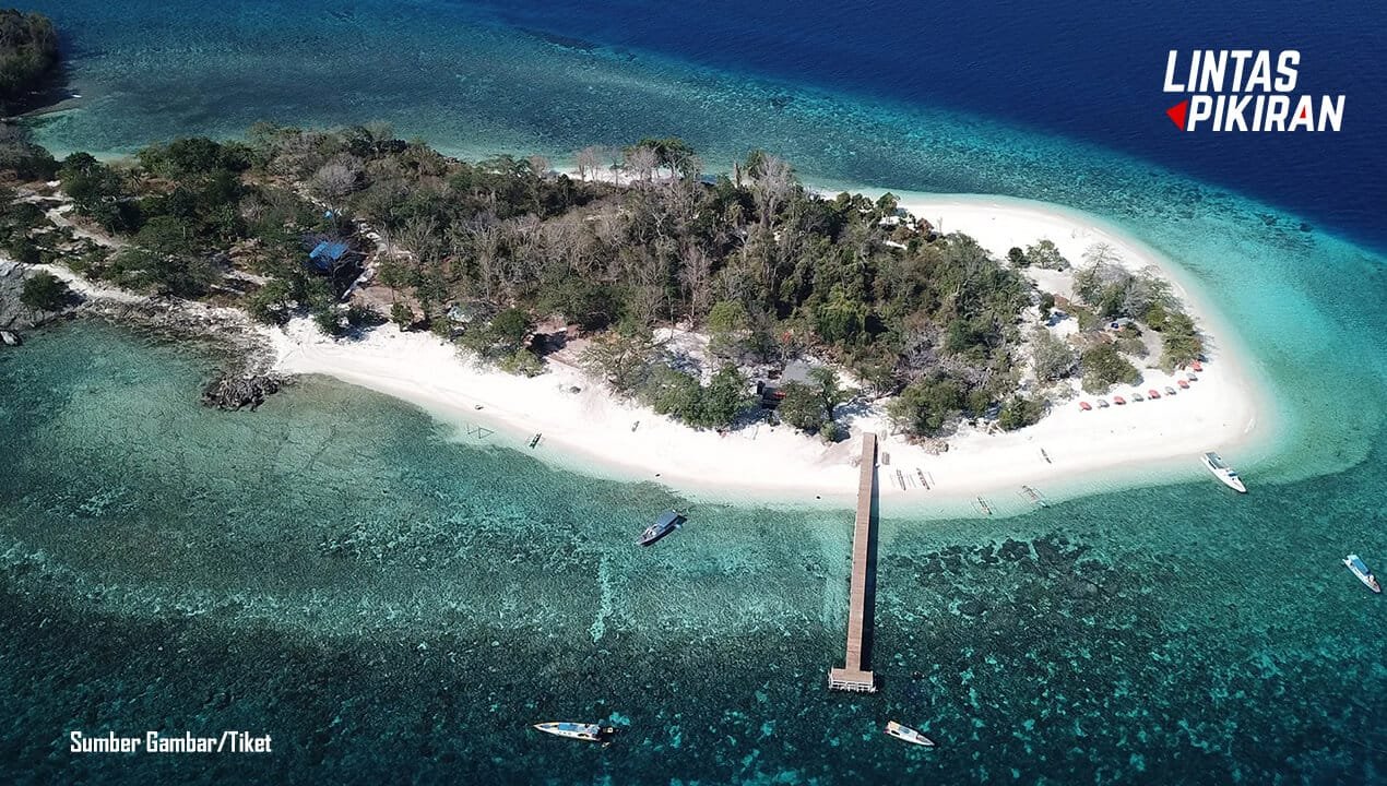 tampilan Likupang dari udara (Sumber Gambar/Tiket)