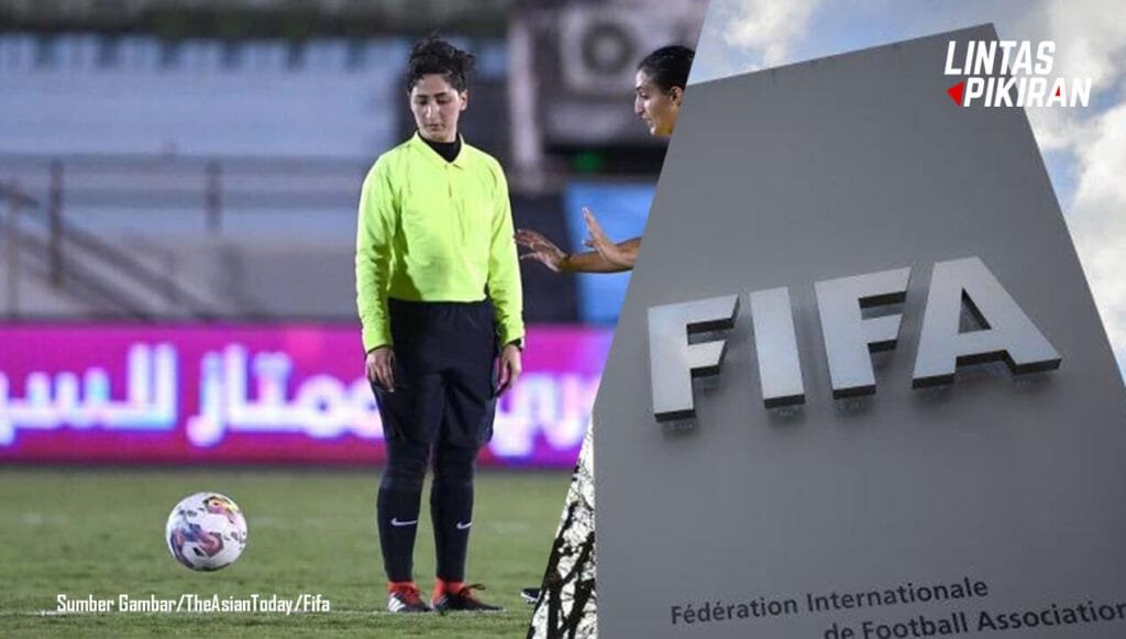 Anoud Al-Asmari saat mengawal Pertandingan timnas Wanita (Sumber Gambar/TheAsianToday/Fifa)