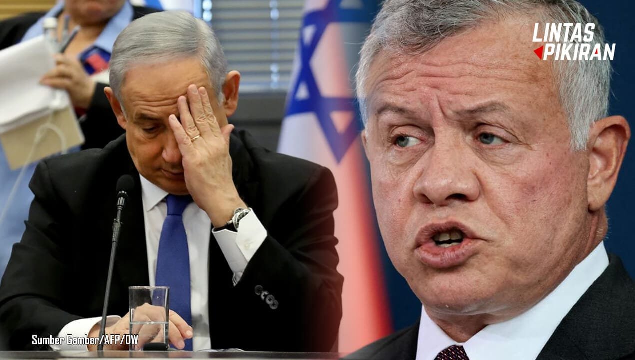 Sisi Kiri Benjamin Netanyahu, Kanan King Abdullah II (Sumber Gambar/AFP/DW)