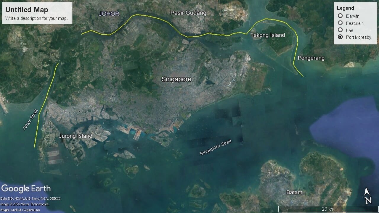 Letak Strategis Singapura di Selat Malaka