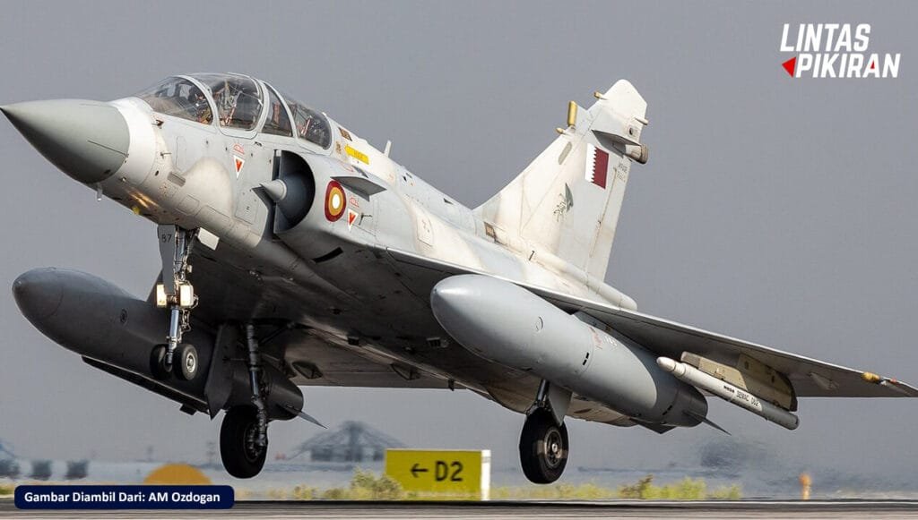 Mirage 2000-5 milik negara Qatar (Gambar Diambil Dari: AM Ozdogan)