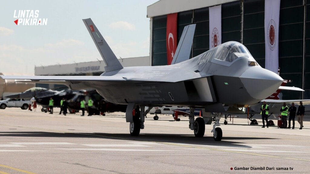 Tampilan Jet Tempur KAAN Turkiye (Gambar Diambil Dari samaa tv)