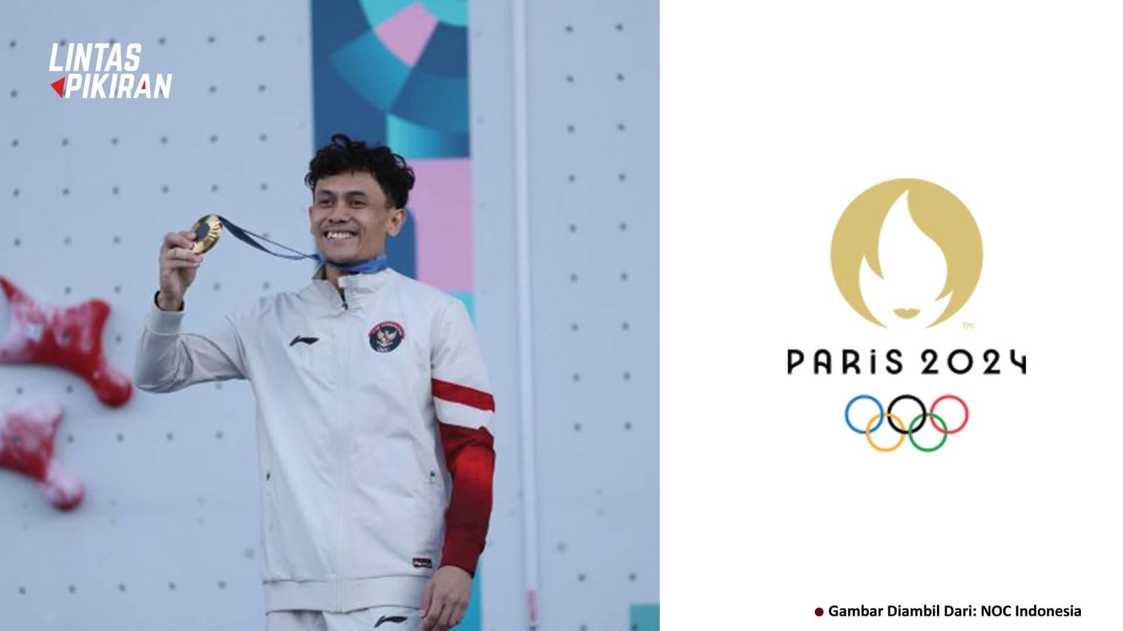 Potret Putra Veddriq Leonardo Saat Memperoleh Mendali Emas (Gambar Diambil Dari: NOC Indonesia)