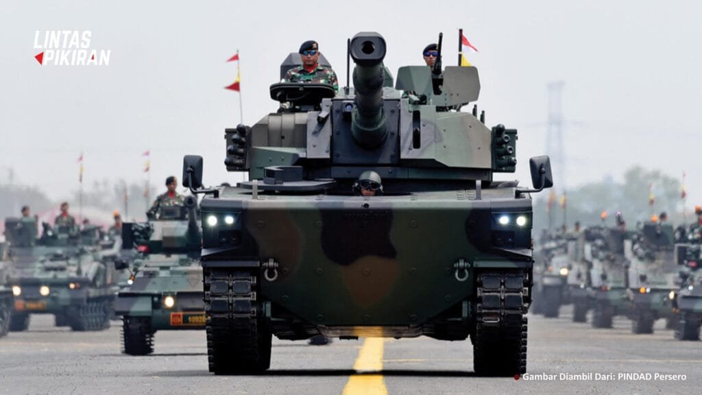 Tank Medium Harimau Dalam Parade Militer Indonesia