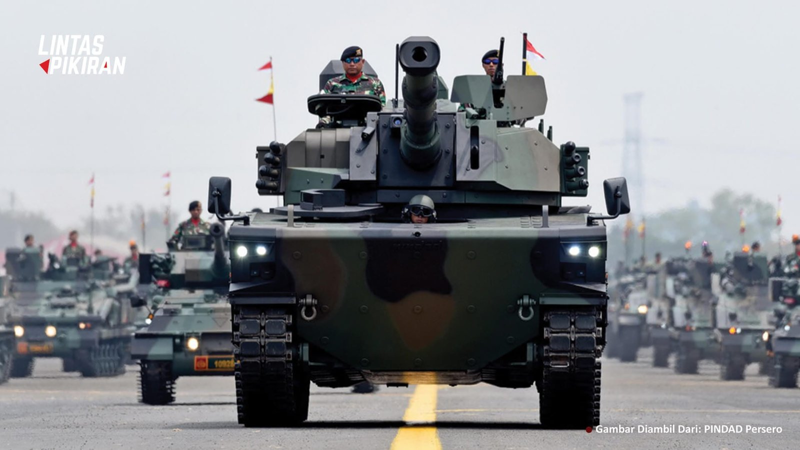 Tank Medium Harimau Dalam Parade Militer Indonesia