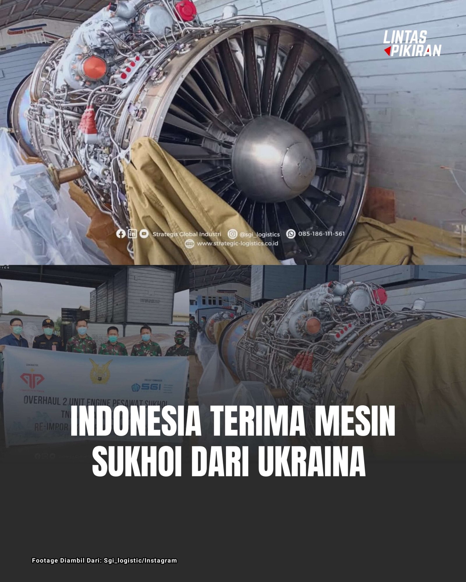 Indonesia Terima Mesin Sukhoi Dari Ukraina