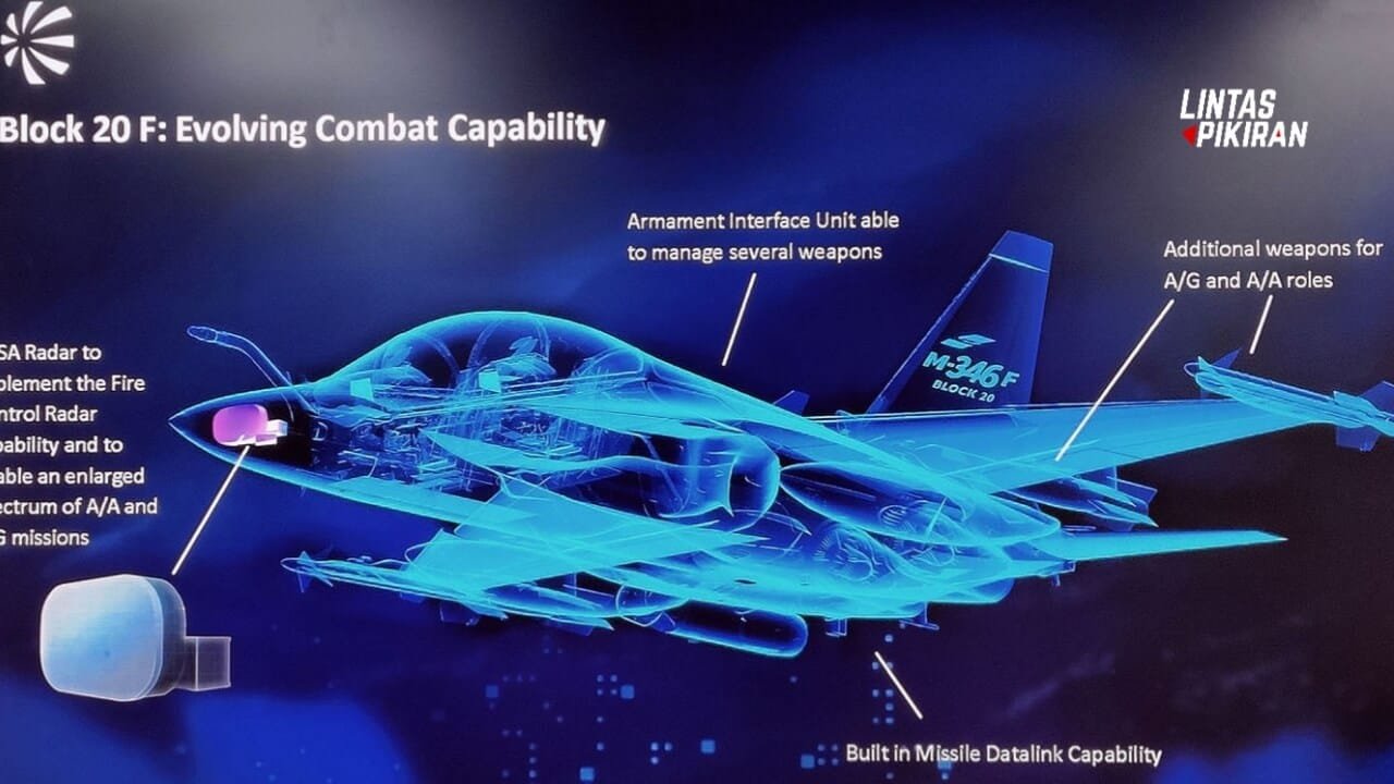 Spesifikasi Leonardo M-346 Calon Pesawat Tempur Ringan Baru Indonesia