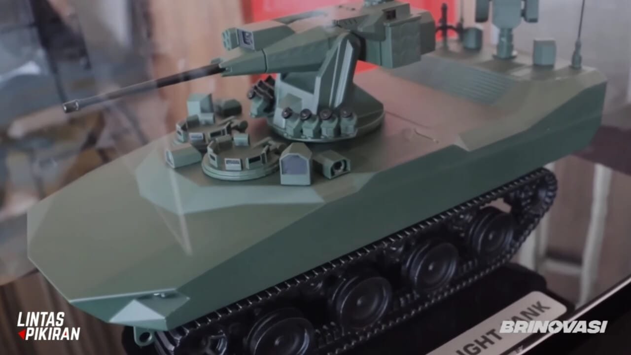 Tampilan Turret Dari TANK RINGAN P8 